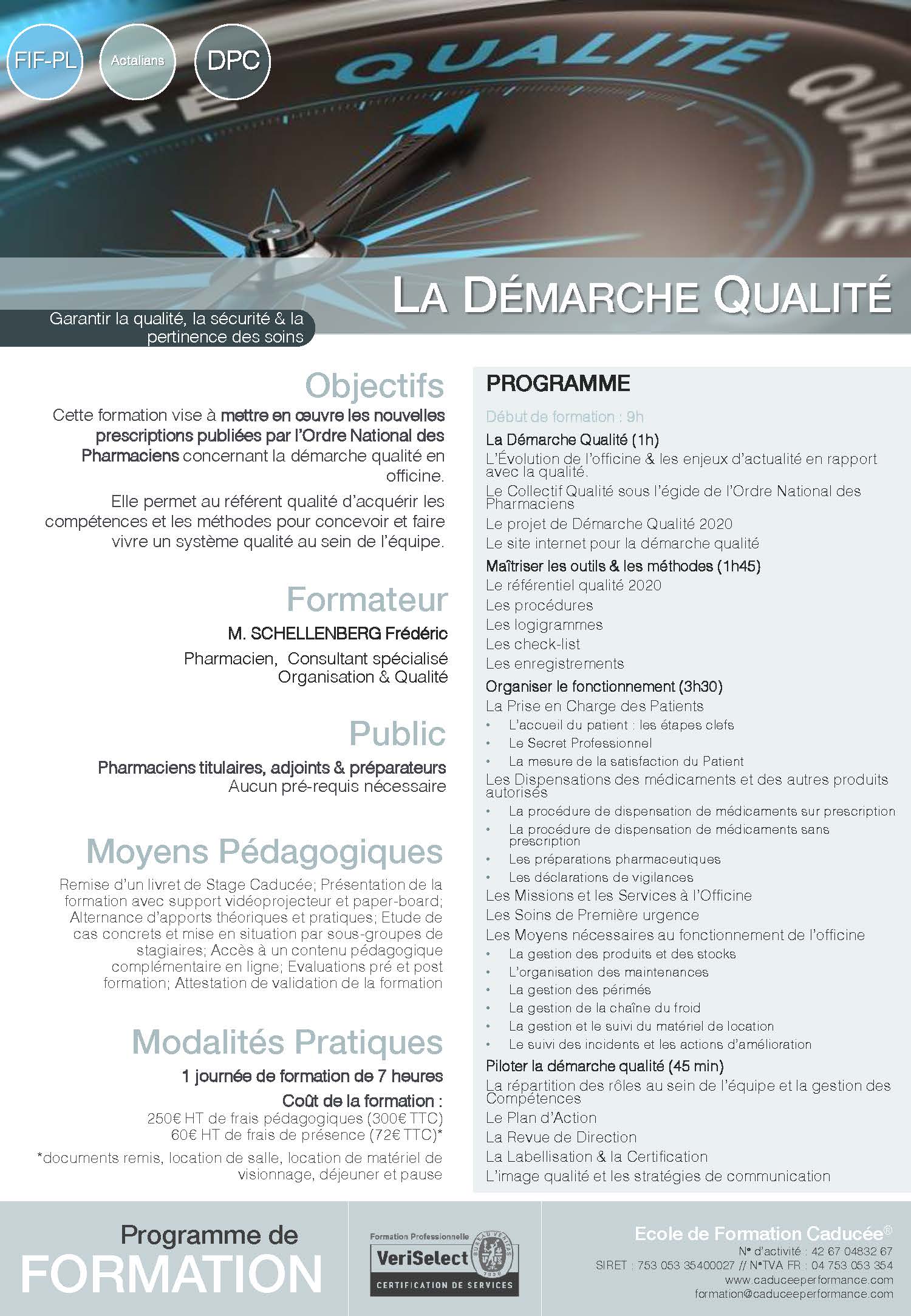 La Démarche Qualité Programme